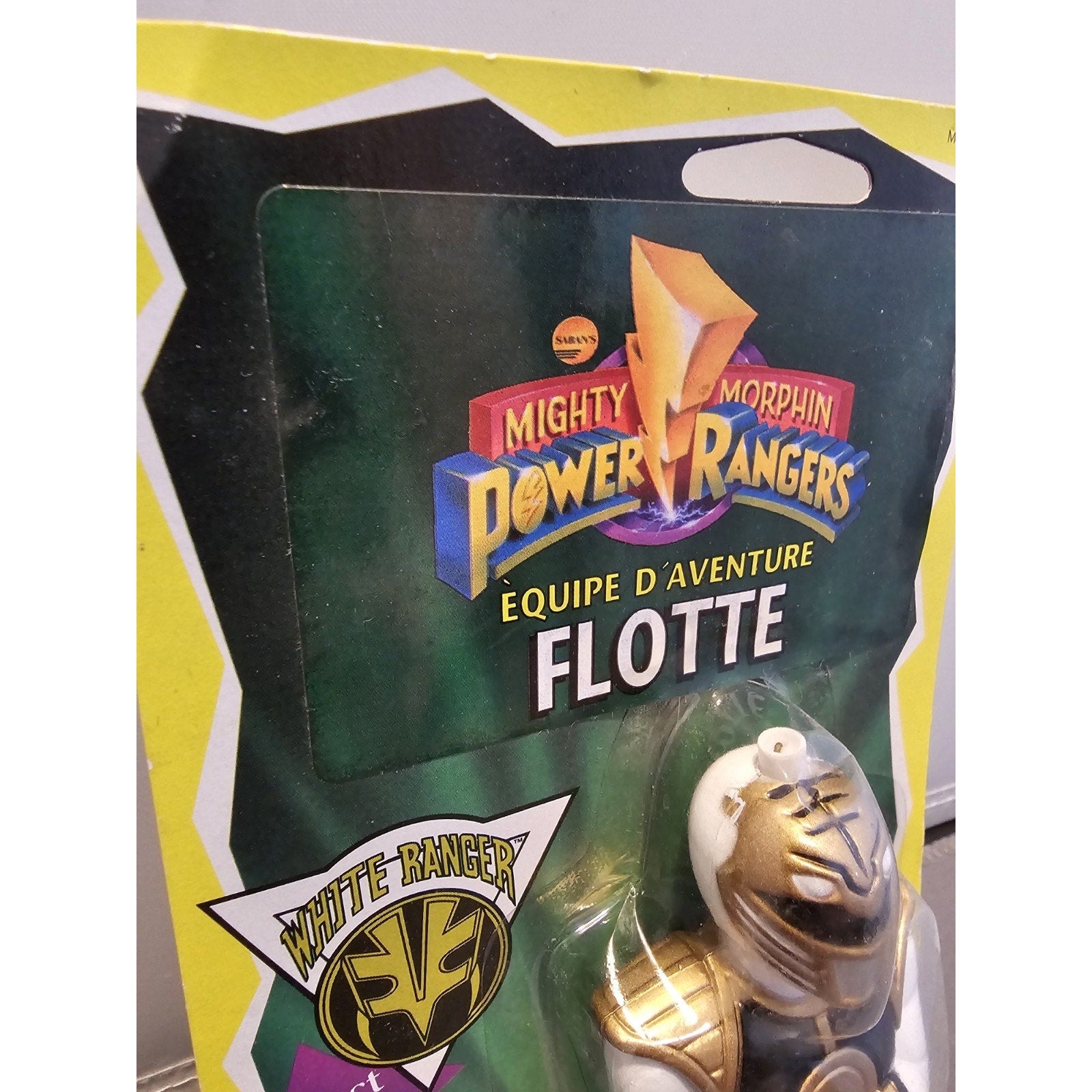 Vintage 1995 Mighty Morphin Power Rangers Zebco Fishing Bobber White Ranger #973