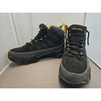 Nike Mens Air Jordan 9 Retro Black/Yellow Lace-Up Athletic Sneakers Size US 8