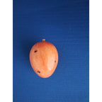 Vintage Alabaster Marble Carved Stone Fruit - Small 2-1/2" tall - Red w/Seeds