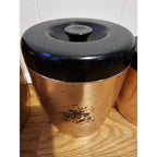 Vintage West Bend Copper Canister Set Of 4 - Aluminum Flour, Sugar, Coffee, Tea