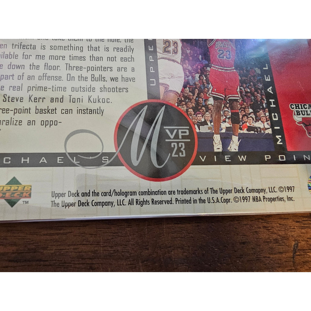 Michael Jordan 1997 Upper Deck #VP7 - View Points - NBA - Jumbo