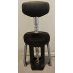 Goodcook Black/Silver Corkscrew Wine Bottle Opener w/Fins - Push Down - 6-1/2"