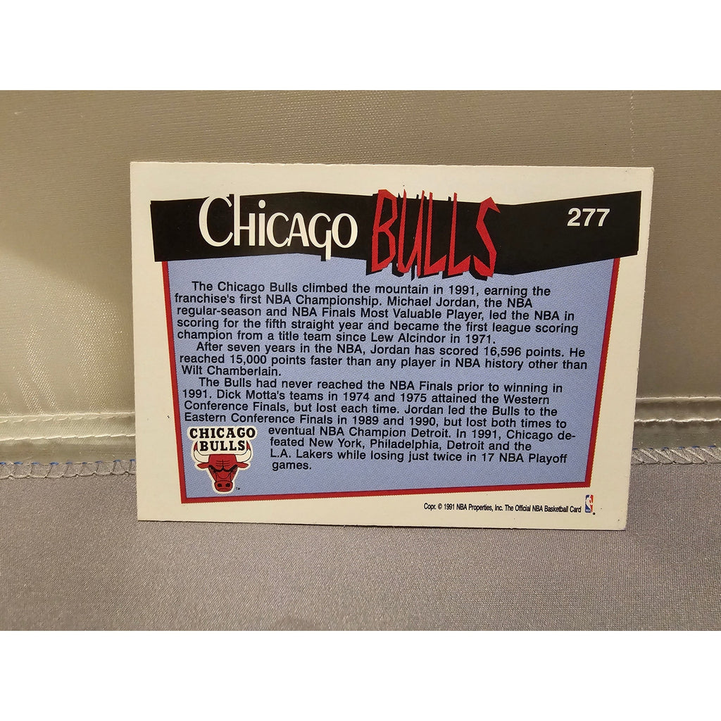 Michael Jordan 1991-1992 NBA Hoops #277 - Chicago Bulls - 1991 NBA Champions