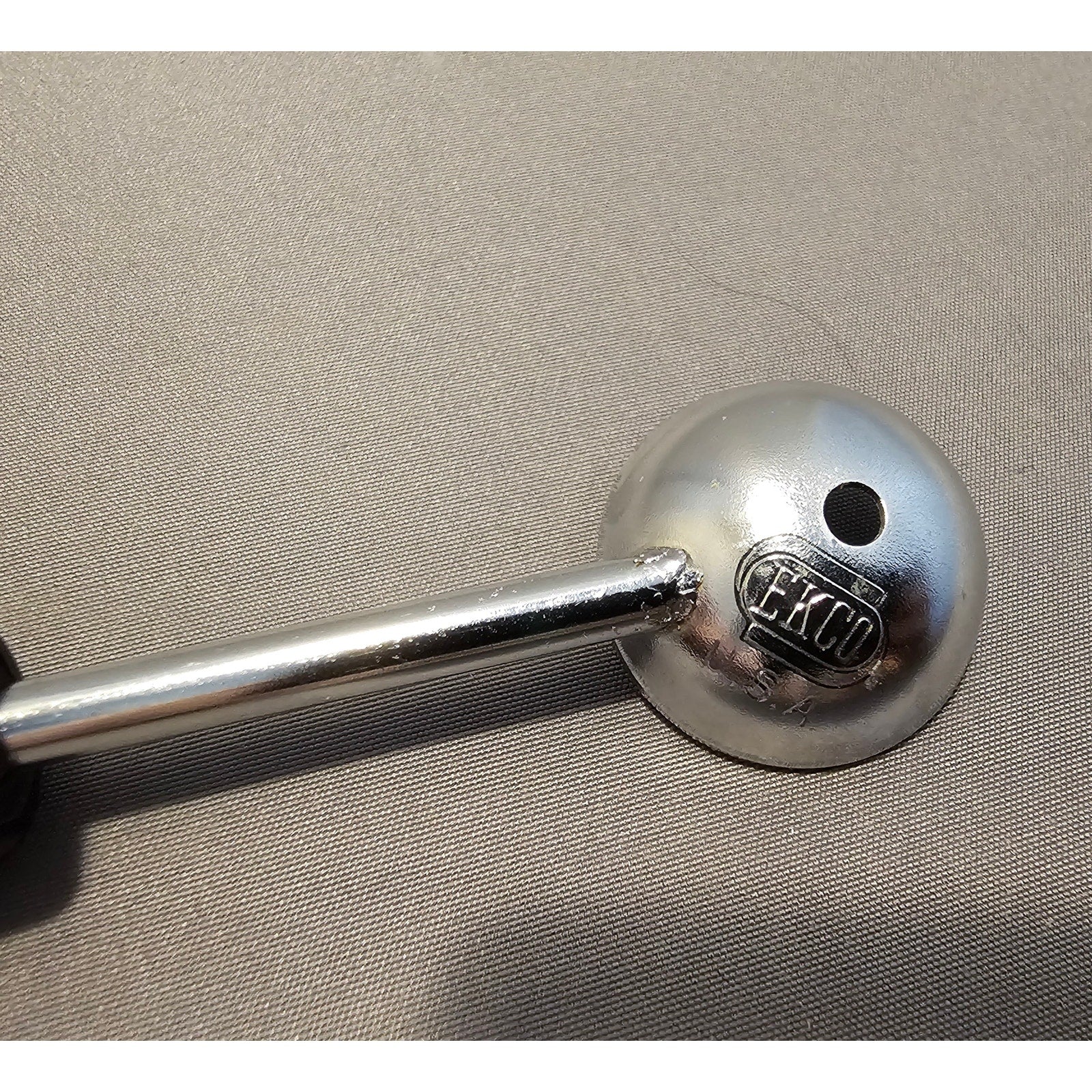 Vintage 7-1/2" Ekco Black Plastic Handled Double Ended Melon Baller/Curler