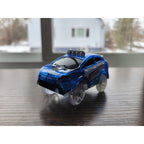 Mindscope Blue Battery Operated Light Up Trax Car - Police Vehicle
