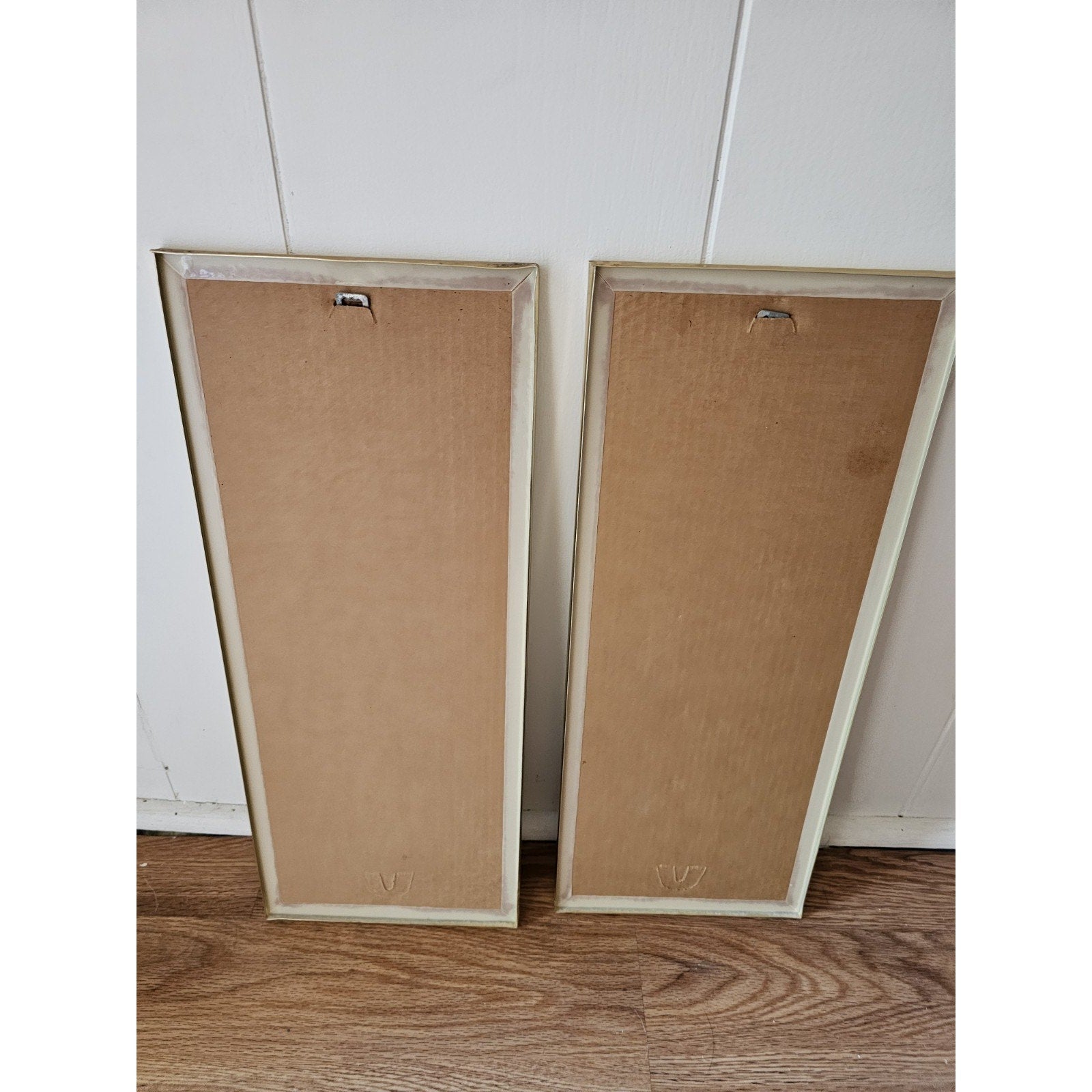 Vintage Mid-Century (MCM) Wall Art - Black & Gold Etched Mirror w/Vase & Flowers