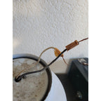 Vintage Flush Mount Ceiling Light Shade - 8" Diameter Frosted Glass Globe