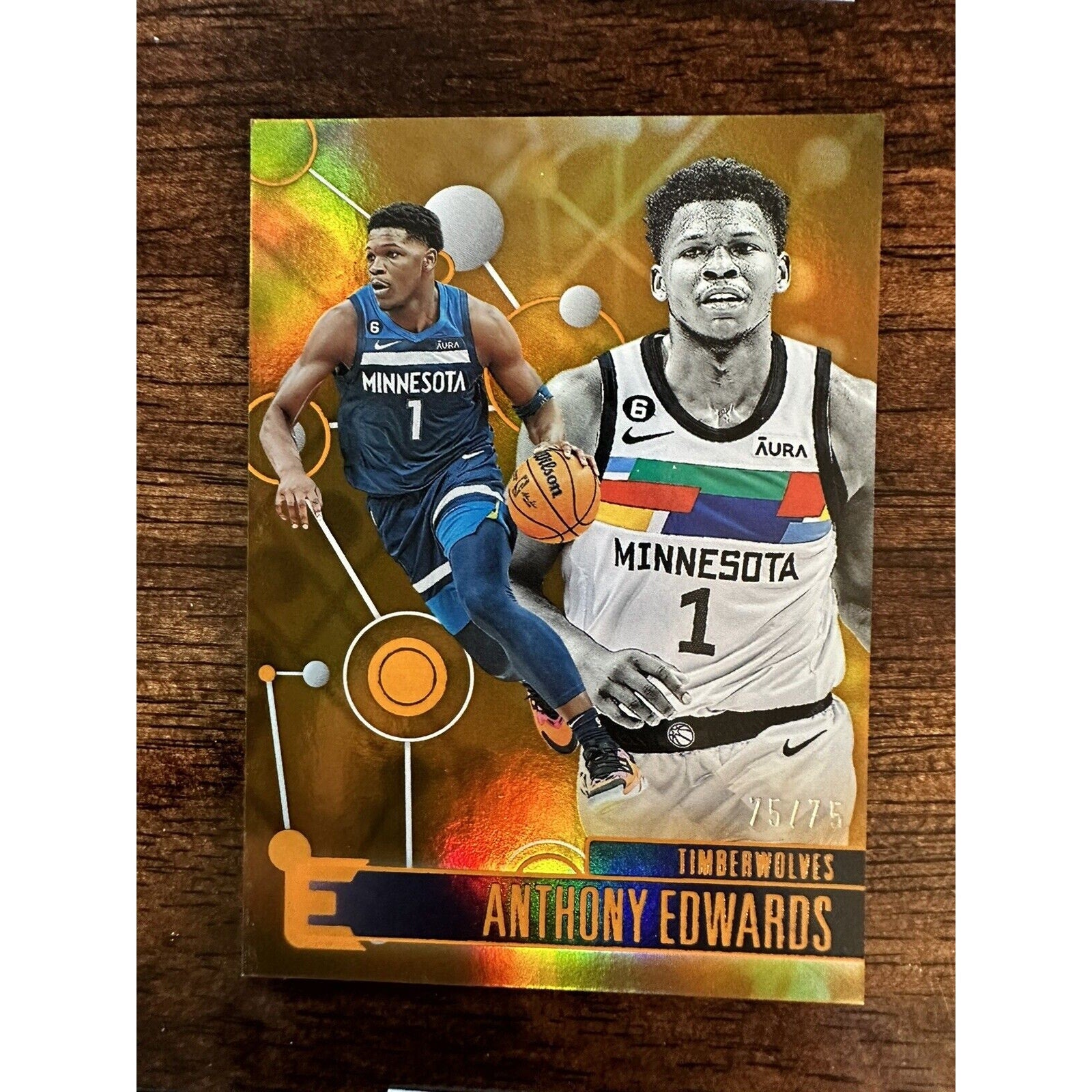 Anthony Edwards 2022-23 Panini Chronicles #229 - Orange Essentials s/n 75/75