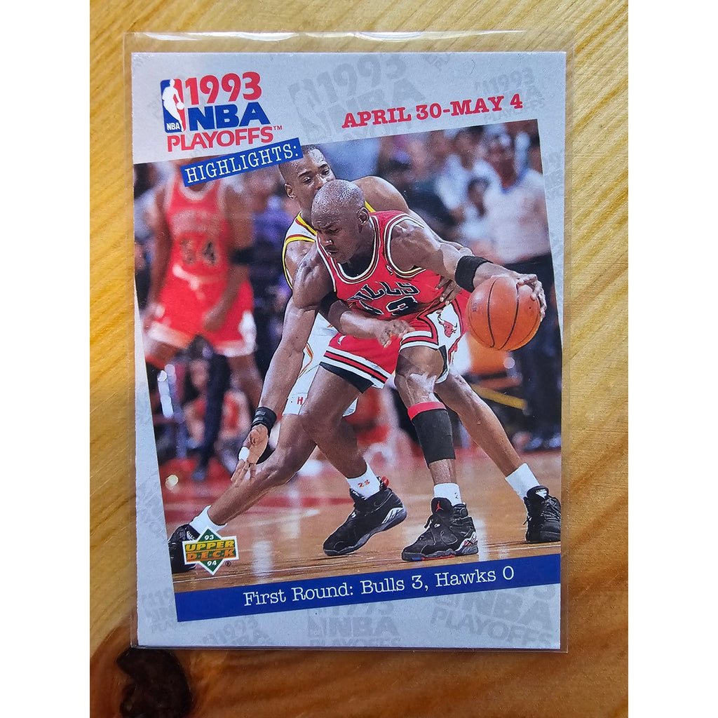 Michael Jordan 1993-1994 Upper Deck #180 -NBA Playoffs Highlights April 30-May 4