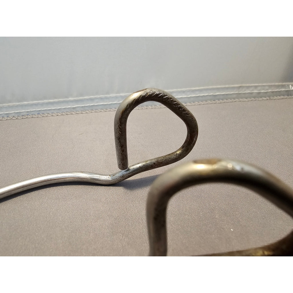Vintage Ekco 8" (inch) Angled Stainless Steel Tongs - USA