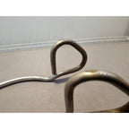 Vintage Ekco 8" (inch) Angled Stainless Steel Tongs - USA