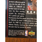 Michael Jordan 1999 Upper Deck #C3 - Wins First Scoring Title - MJ Retires-Jumbo