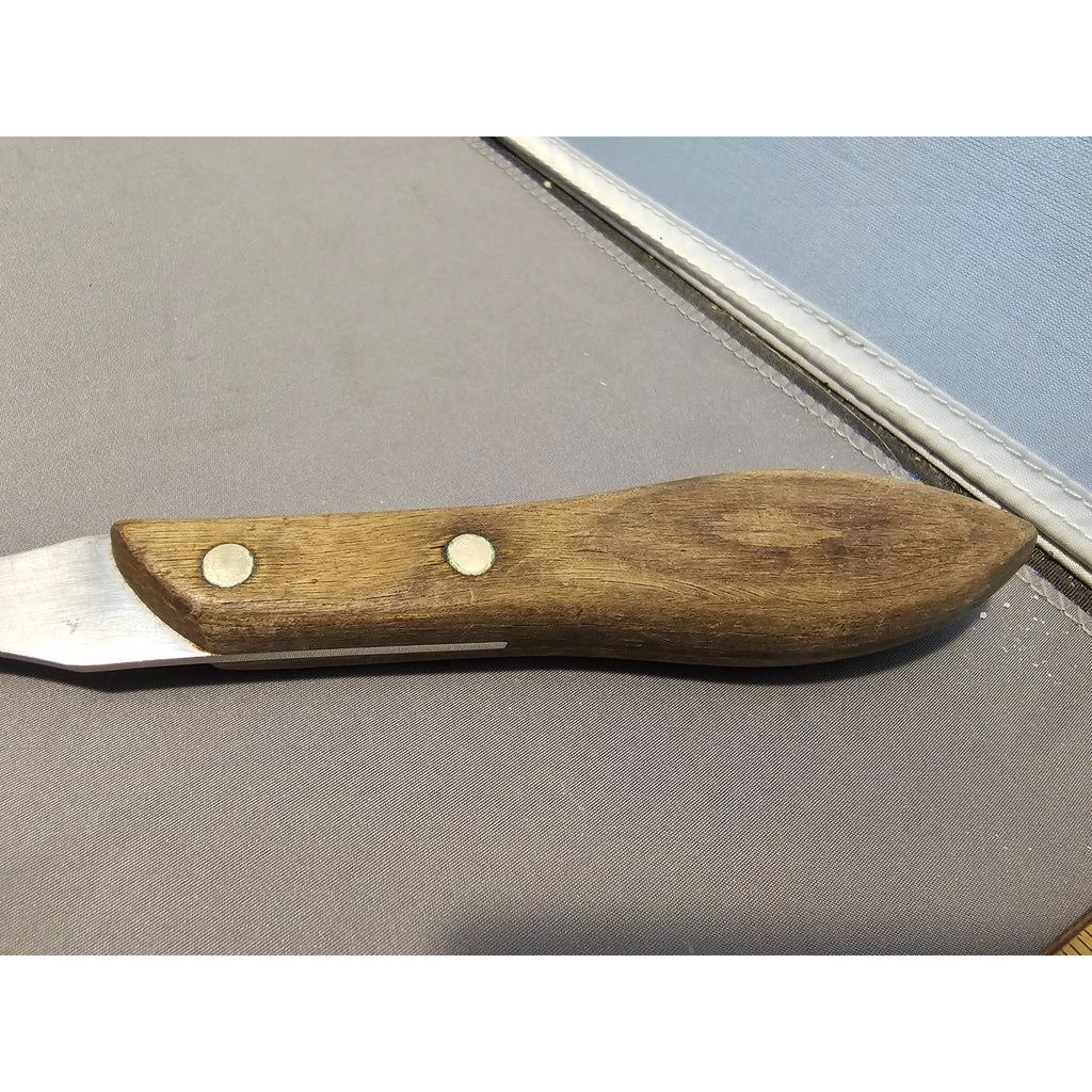 Vintage 2-Prong Stainless Carving/Serving Fork w/Wood Handle - 10-1/2" Long