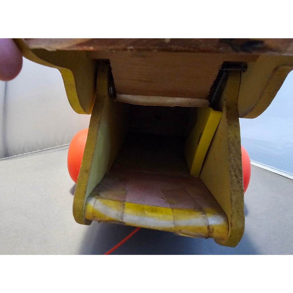 Vintage 1962 Fisher-Price #151 Happy Hippo - Pull Toy