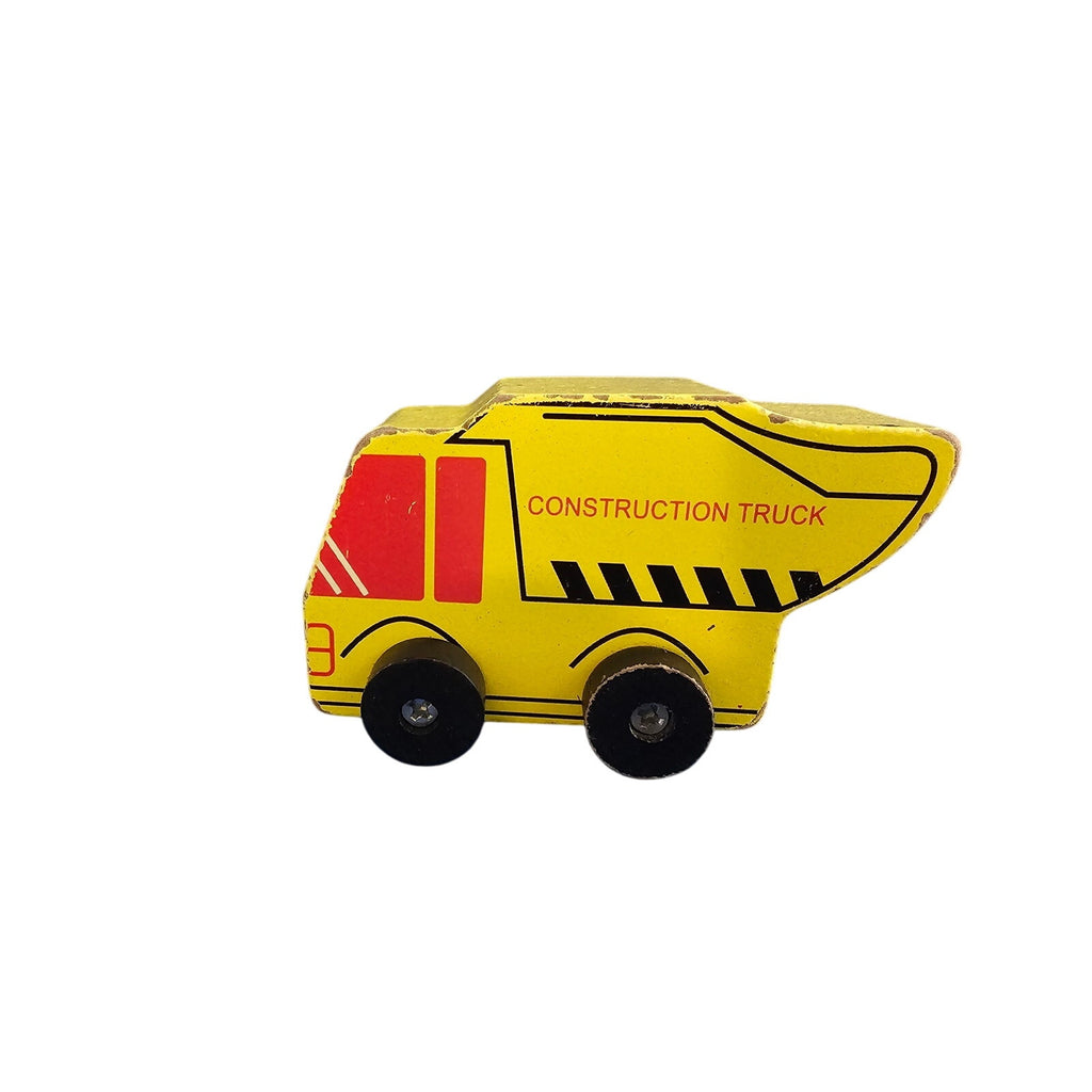 Greenbrier - Wood Yellow Toy Construction Truck - loose