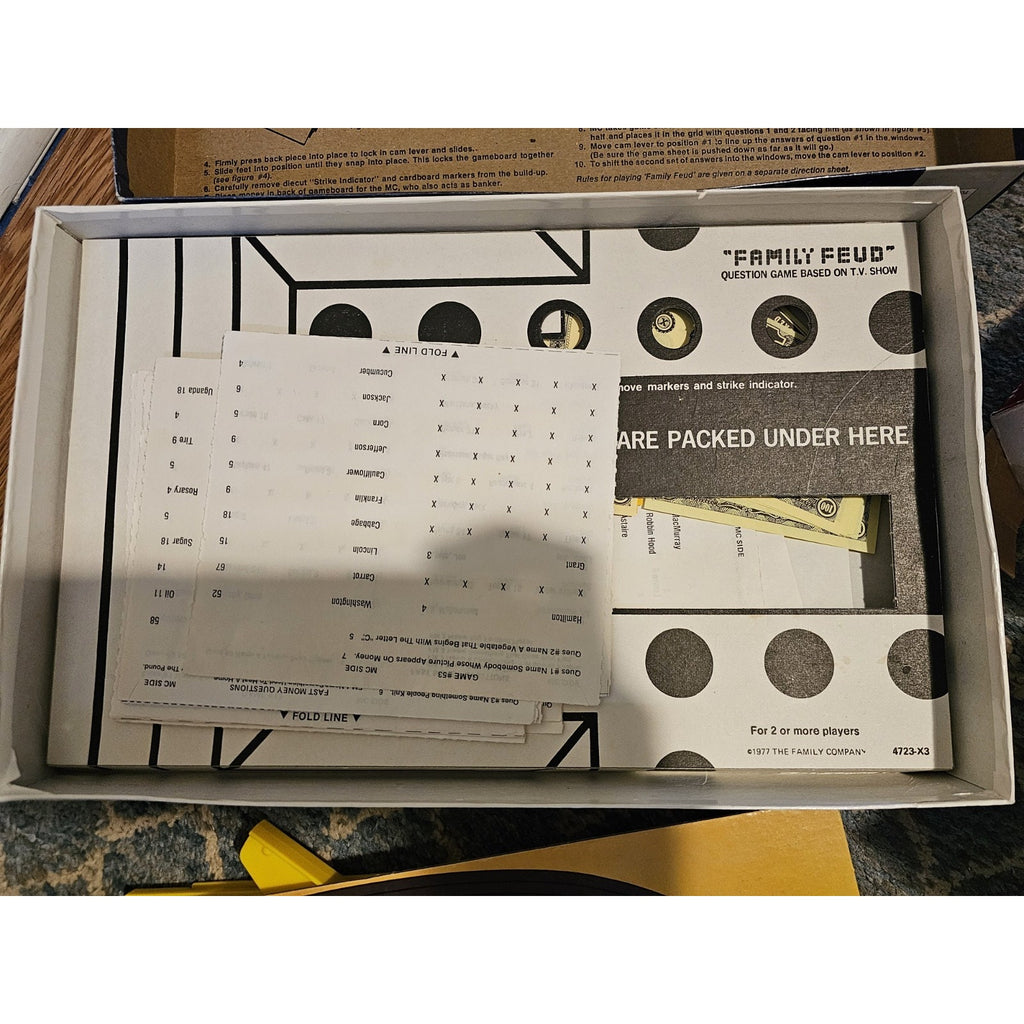 Vintage 1977 Milton Bradley 4723 Family Feud TV Show Board Game - 1st Edition