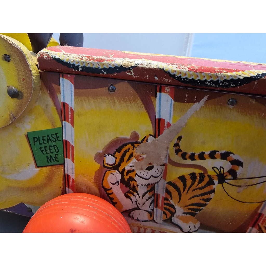 Vintage 1962 Fisher-Price #151 Happy Hippo - Pull Toy