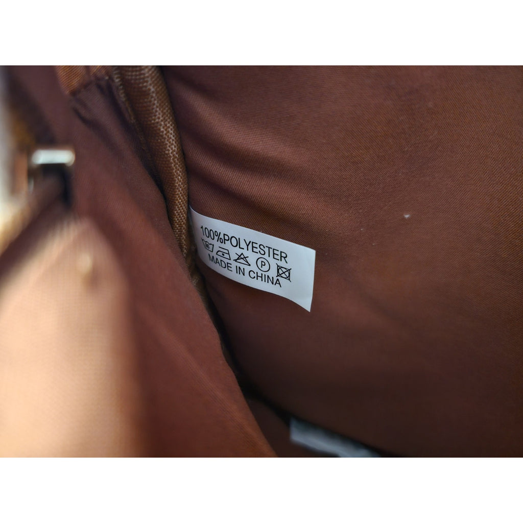 New Loulu Large Canvas Tan/Beige Backpack - Vegan Leather - with Bag