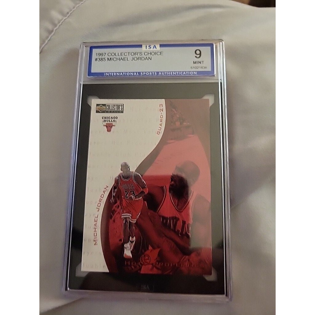 Michael Jordan 1997-98 Upper Deck Collector's Choice #385 - ISA 9 Mint