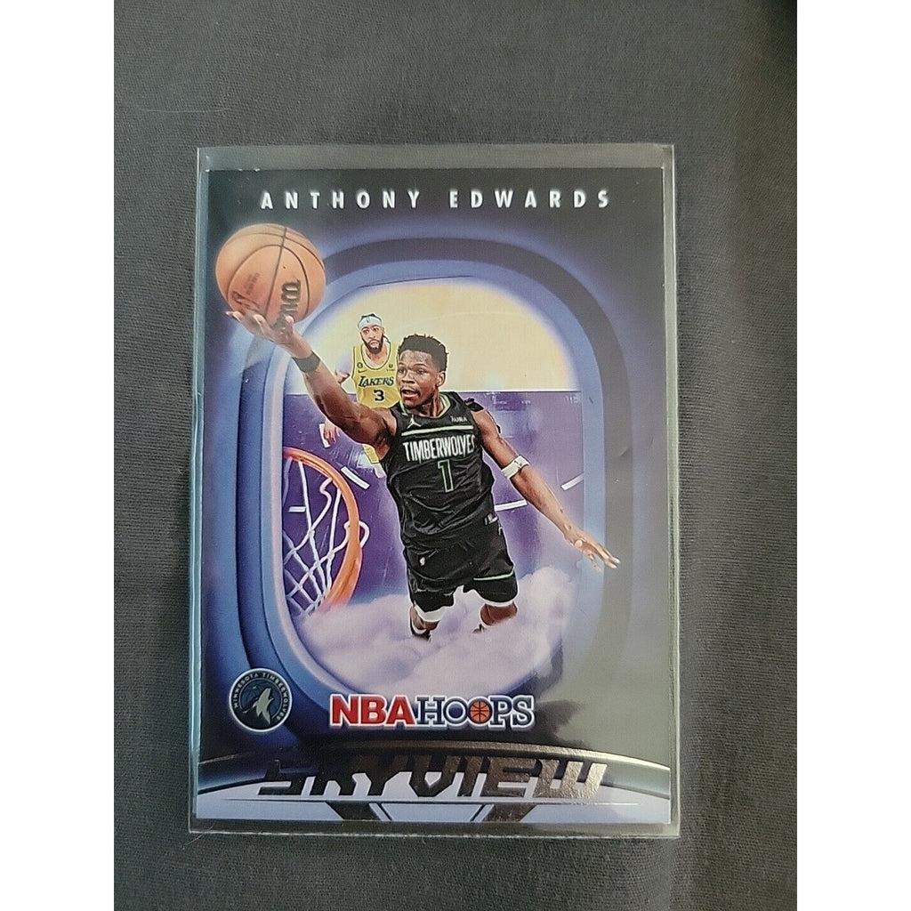 Anthony Edwards 2023-24 Panini Hoops #9 - Skyview Bronze - Timberwolves- NBA
