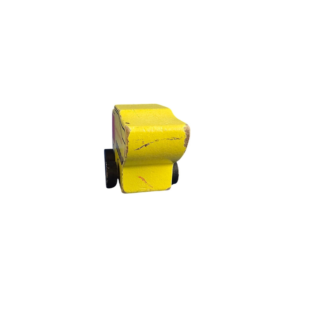 Greenbrier - Wood Yellow Toy Construction Truck - loose