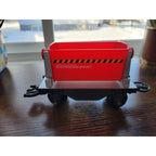 Toy Caterpillar Construction Express Train Set #6454/6455 - Red Dump Car