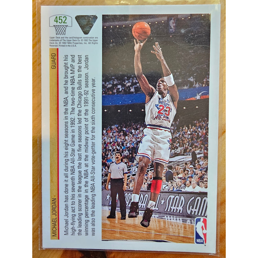 Michael Jordan 1991-1992 Upper Deck #452 - East All-Star - Chicago Bulls - NBA