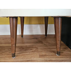 Vintage Mid Century Modern Sewing Stool Ottoman With Storage Compartment Bench