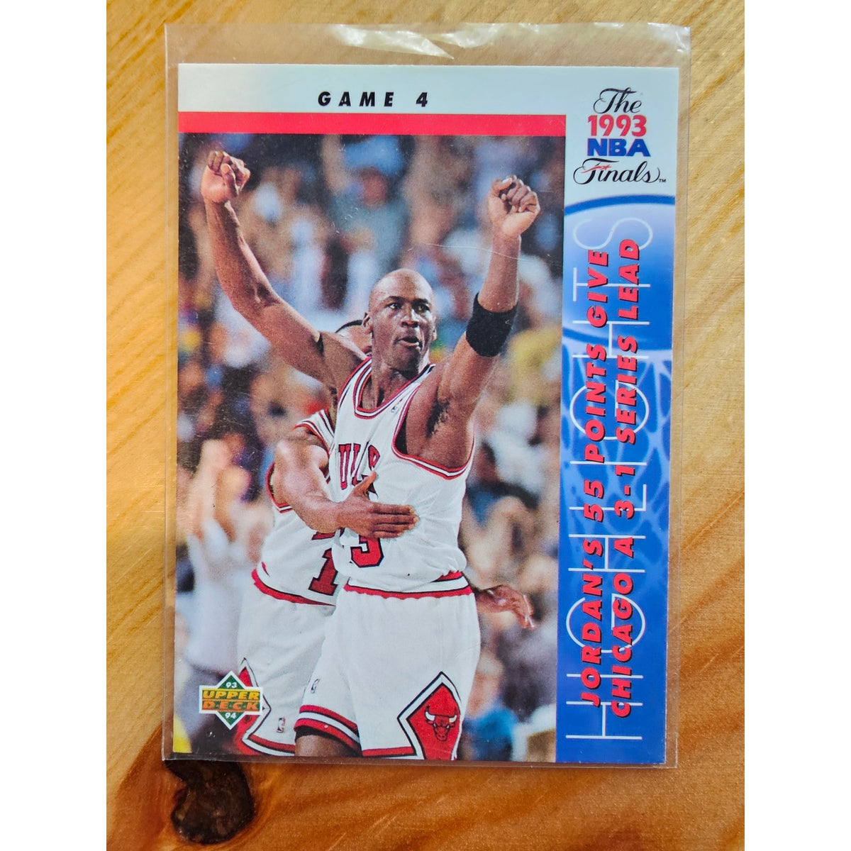 Michael Jordan 1993-1994 Upper Deck #201 Finals Game 4 - Chicago Bulls - NBA