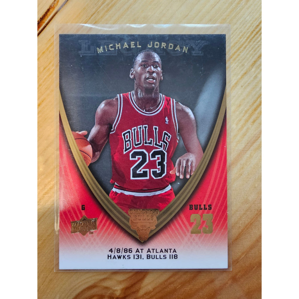 Michael Jordan 2008-2009 Upper Deck Legacy #98 4/8/86 - Chicago Bulls - NBA