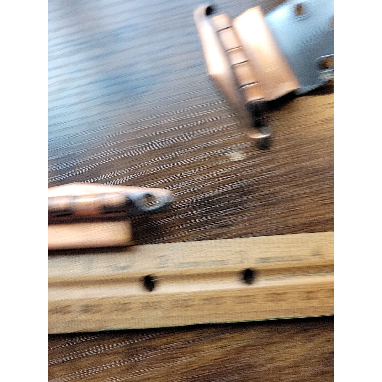 Pair of (2) Vintage/Mid-Century Cabinet Door Hinges - Copper Finish - Salvage