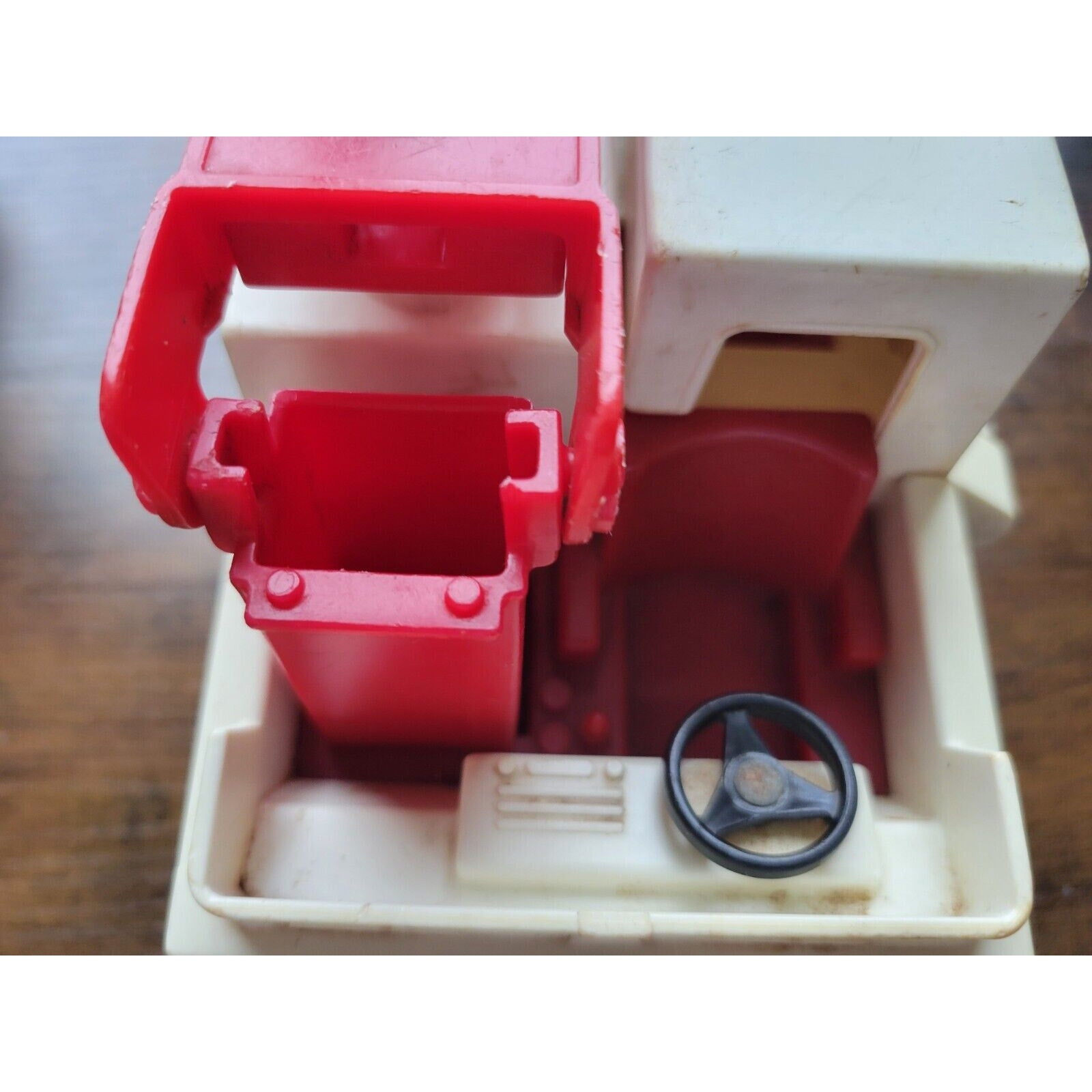 Vintage 1974 Fisher Price #303 Fire Rescue/Ambulance Truck Toy Adventure People