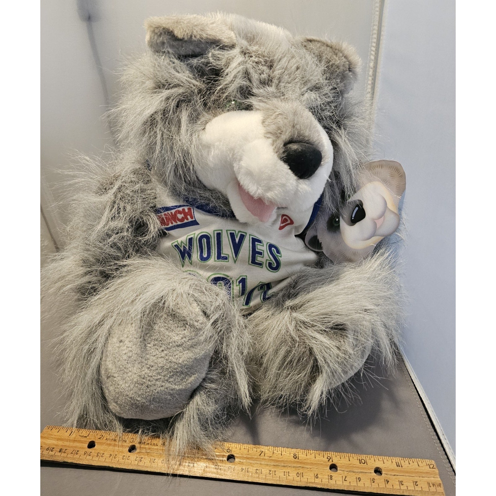 Vintage 1990 Minnesota Timberwolves Crunch #99 1/2 Plush Figure from Target Rare