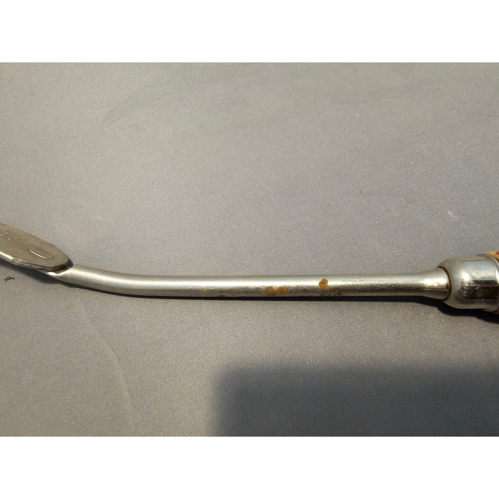 Vintage A&J 2-Prong Stainless Carving/Serving Fork w/Red Wood Handle - 12” Long