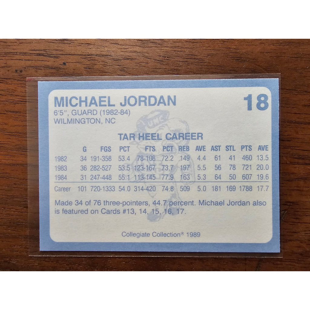 Michael Jordan 1989 Collegiate Collection #18 - Carolina's Finest 1st Edition
