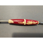 Vintage A&J Ekco Red Wood Handled Double Ended Melon Baller - Made in USA