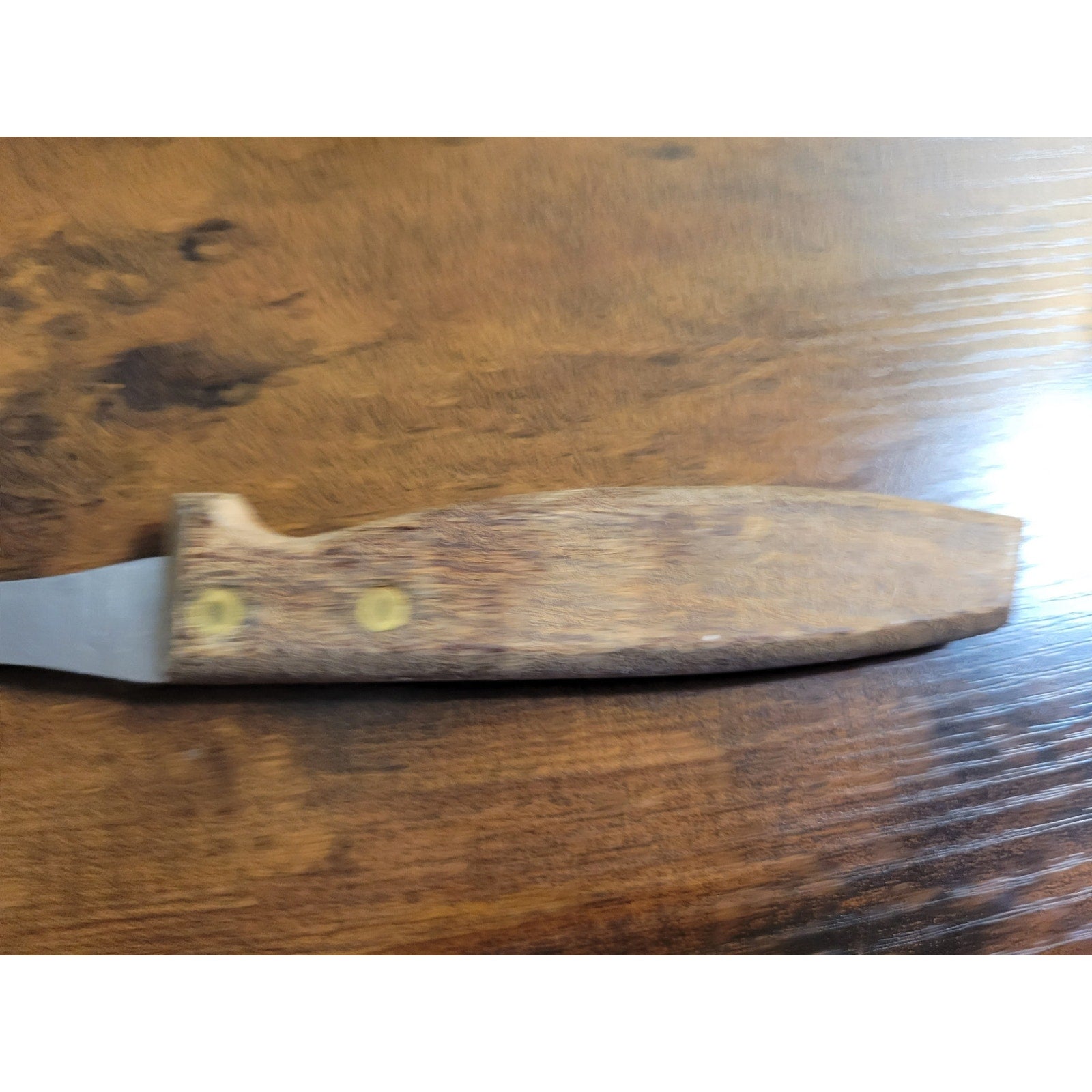 Vintage 2-Prong Serving Fork w/Wooden Handle - 10” Length