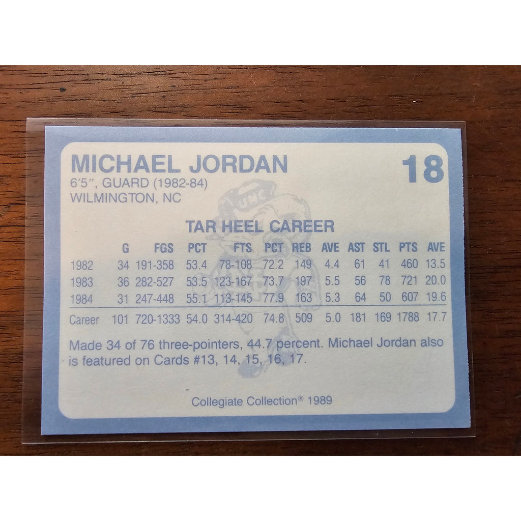 Michael Jordan 1989 Collegiate Collection #18 - Carolina's Finest - Fresh Pull