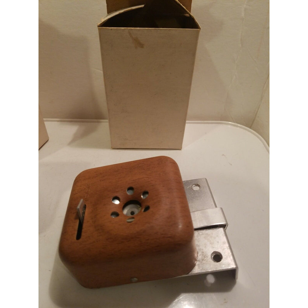 Vintage Wood Look Mechanical Door Alarm - Battery Powered - Lot of 2
