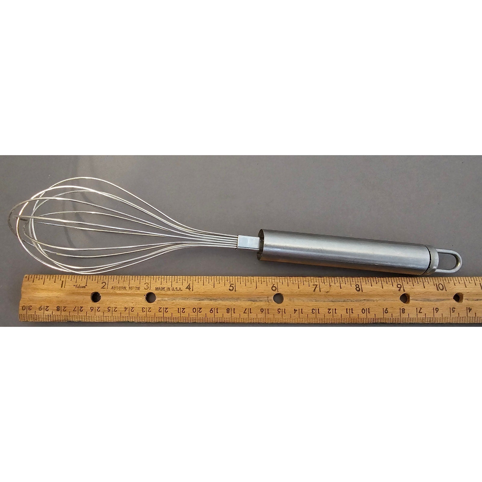 Stainless Steel Whisk w/Silver Handle - Whipping, Balloon, 9-1/2"