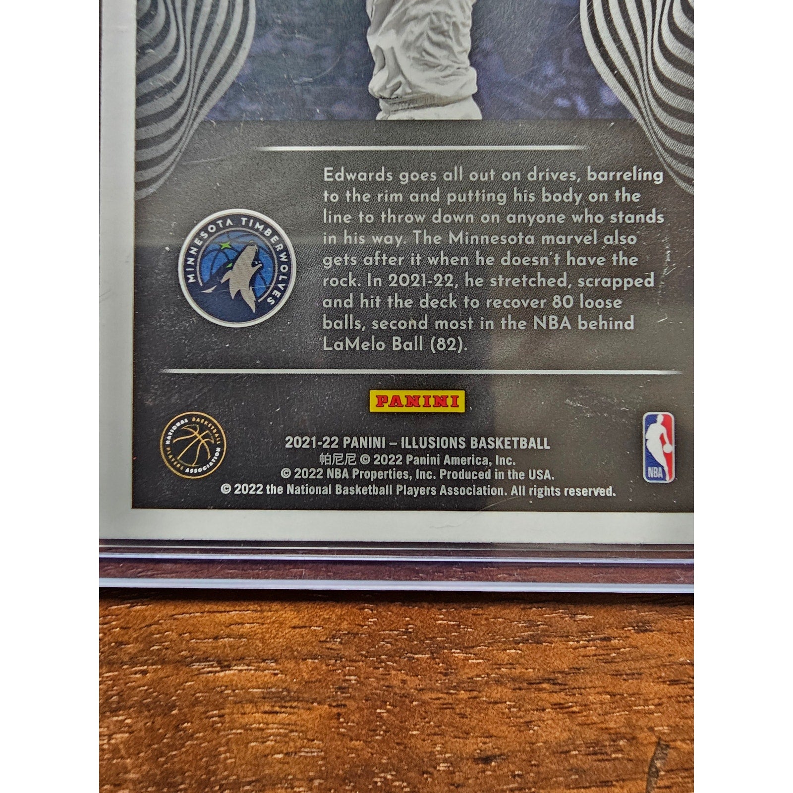 Anthony Edwards 2021-2022 Panini Illusions #27 - Minnesota Timberwolves - NBA