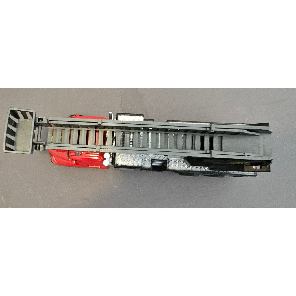 Electric Eddie Toy Boom/Ladder Truck - Red/Black - China - loose