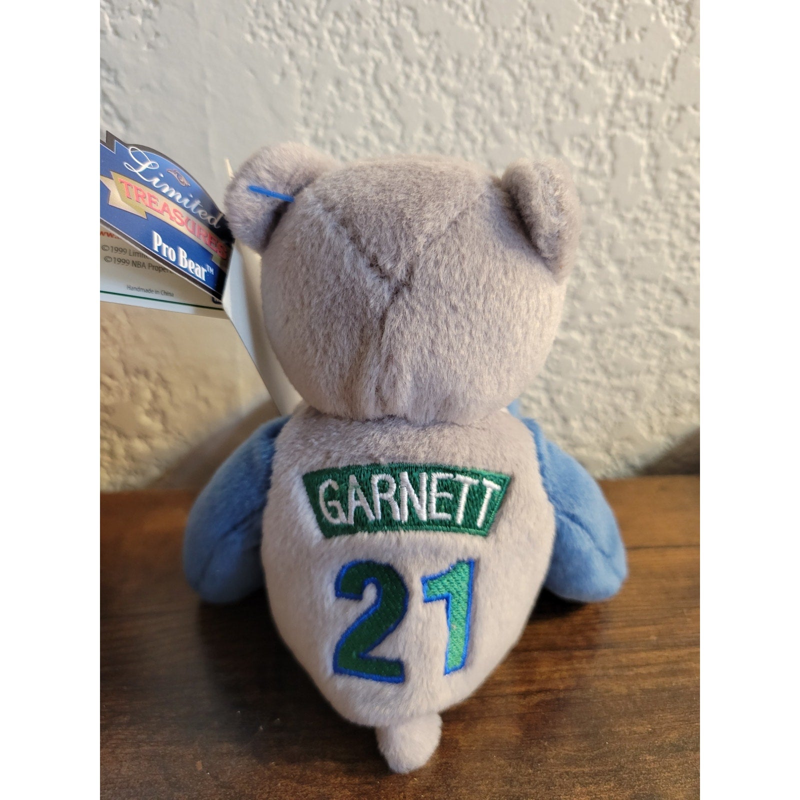 1999 Mattel Minnesota Timberwolves Kevin Garnett 21 Collectible Bear NBA License