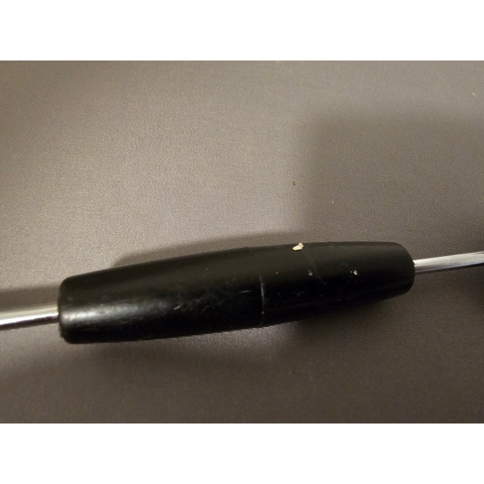 Vintage 8" Black Plastic Handled Double Ended Melon Baller/Curler