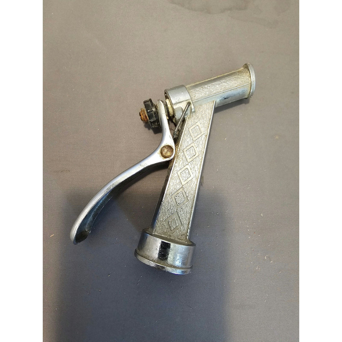 Vintage Metal Garden Hose Nozzle Sprayer - Water Gun for Hose Reel, Watering