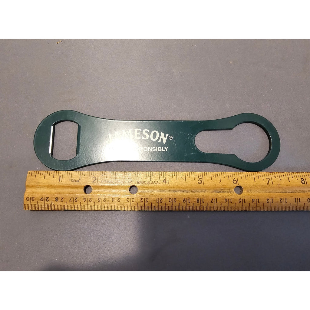 Vintage Green Jameson "Taste Responsibly" 7-1/2 in Bottle Opener
