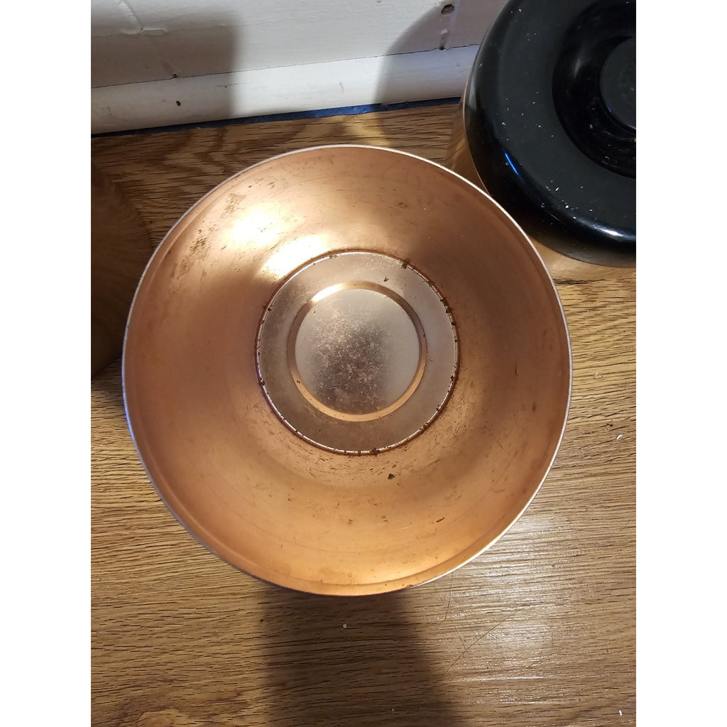 Vintage West Bend Copper Canister Set Of 4 - Aluminum Flour, Sugar, Coffee, Tea