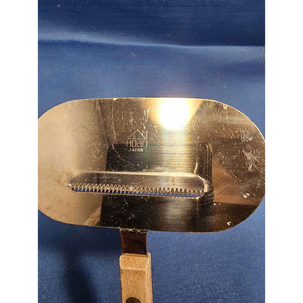Vintage HOAN 4" (inch) wide Cheese Slicer/Server - w/Wood Handle - Made in Japan
