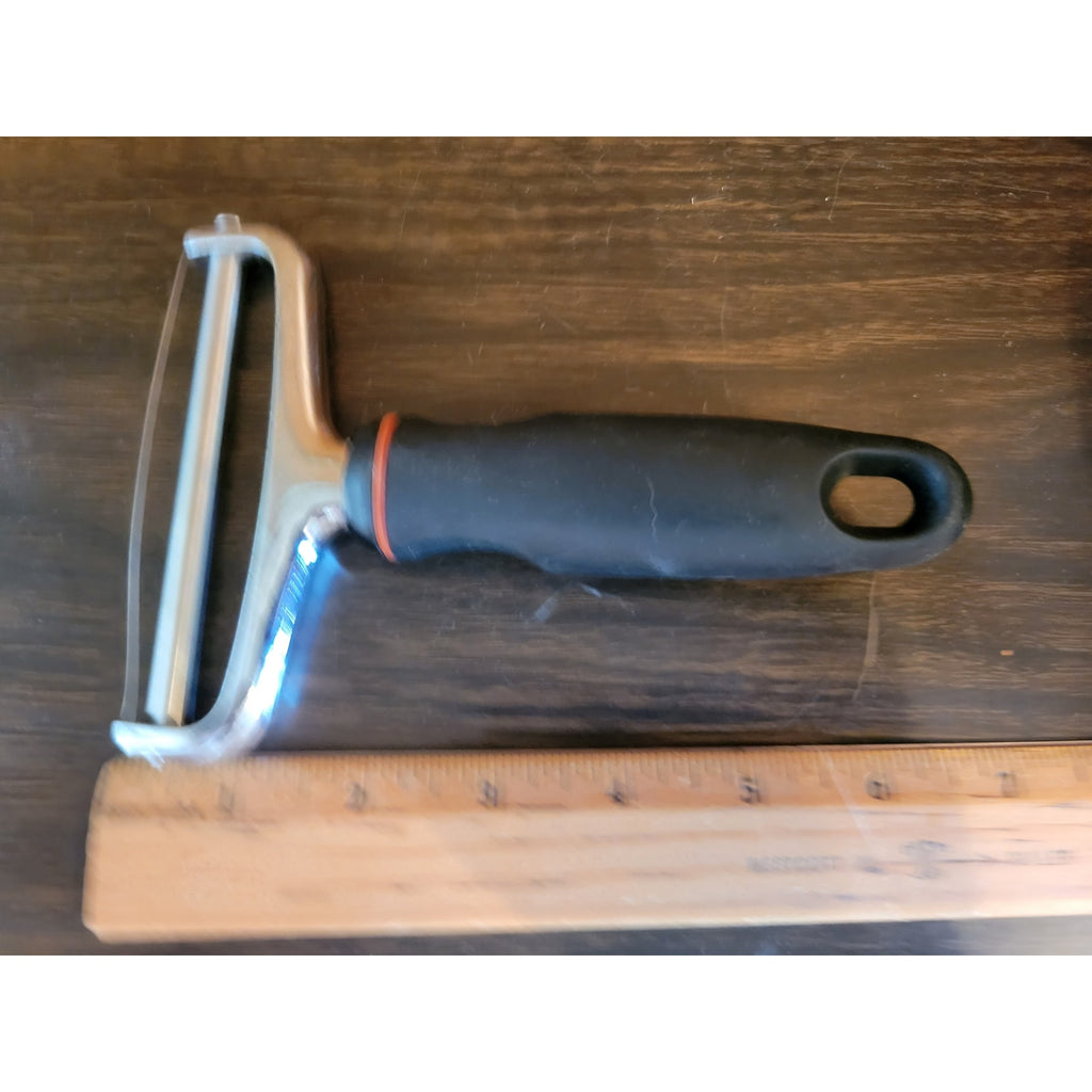 Norpor EZ Grip Stainless Steel Cheese Slicer - Black Handle