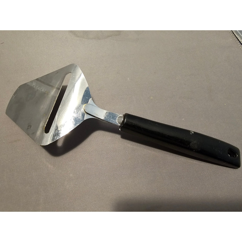 Vintage Ekco Stainless Steel Cheese Slicer/Server - Black Plastic Handle - USA